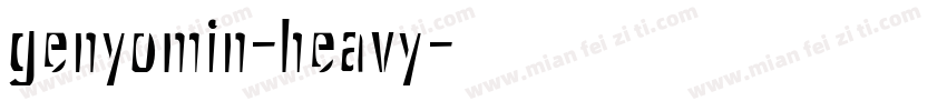 genyomin-heavy字体转换