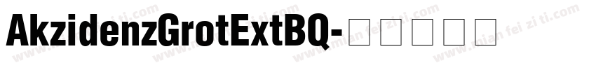 AkzidenzGrotExtBQ字体转换