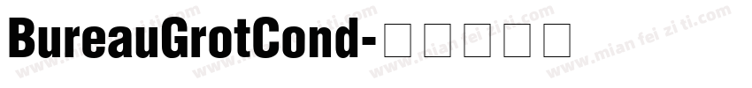 BureauGrotCond字体转换
