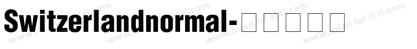 Switzerlandnormal字体转换