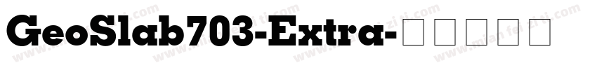 GeoSlab703-Extra字体转换