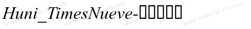 Huni_TimesNueve字体转换