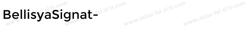 BellisyaSignat字体转换