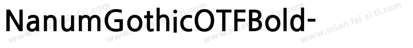 NanumGothicOTFBold字体转换