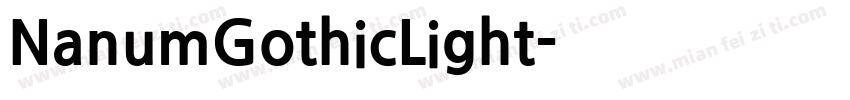 NanumGothicLight字体转换