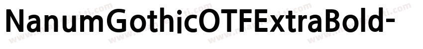 NanumGothicOTFExtraBold字体转换