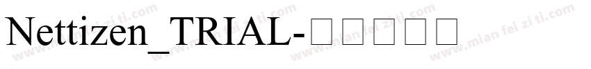 Nettizen_TRIAL字体转换