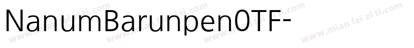 NanumBarunpen0TF字体转换