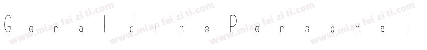 GeraldinePersonalUse字体转换