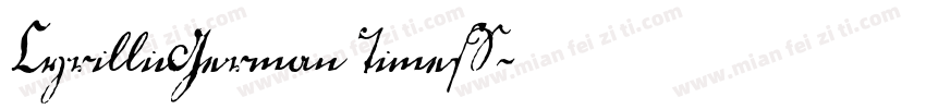 CyrillicGermanTimesS字体转换