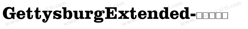 GettysburgExtended字体转换