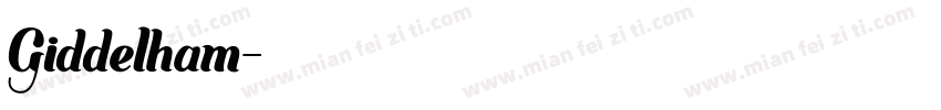 Giddelham字体转换