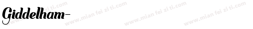 Giddelham字体转换