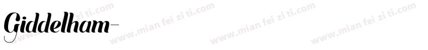 Giddelham字体转换