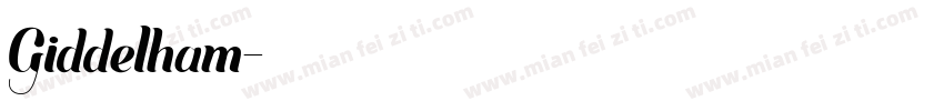 Giddelham字体转换
