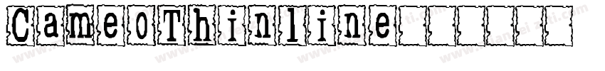 CameoThinline字体转换