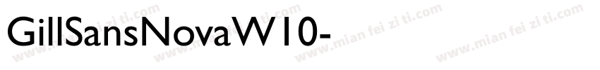 GillSansNovaW10字体转换