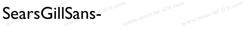 SearsGillSans字体转换