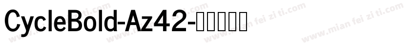CycleBold-Az42字体转换