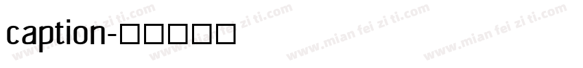 caption字体转换