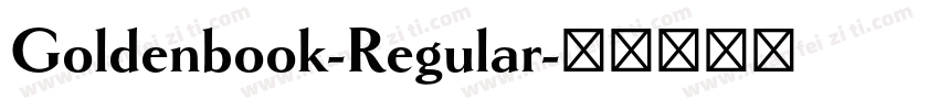 Goldenbook-Regular字体转换