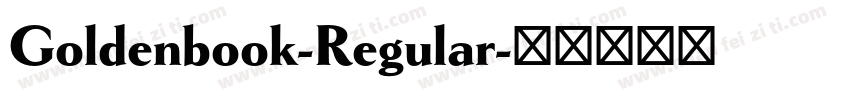 Goldenbook-Regular字体转换