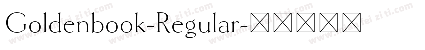 Goldenbook-Regular字体转换