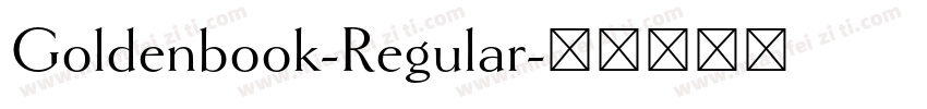 Goldenbook-Regular字体转换