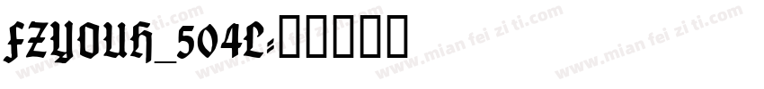 FZYOUH_504L字体转换