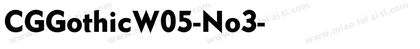 CGGothicW05-No3字体转换