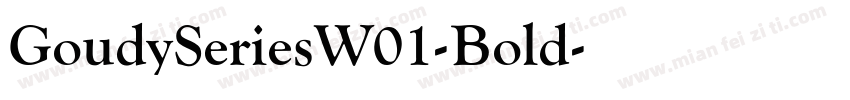 GoudySeriesW01-Bold字体转换