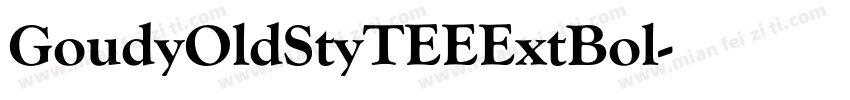 GoudyOldStyTEEExtBol字体转换