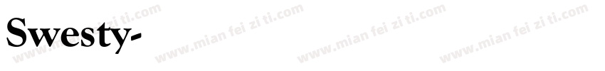 Swesty字体转换