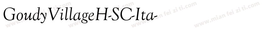 GoudyVillageH-SC-Ita字体转换