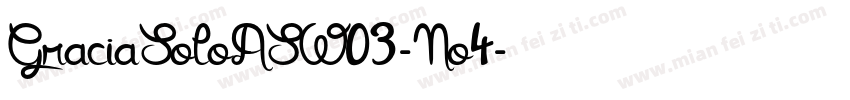 GraciaSoloASW03-No4字体转换