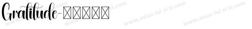 Gratitude字体转换