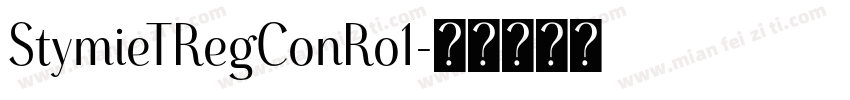 StymieTRegConRo1字体转换