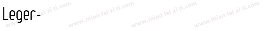 Leger字体转换