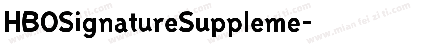 HBOSignatureSuppleme字体转换