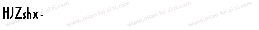 HJZshx字体转换