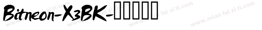 Bitneon-X3BK字体转换
