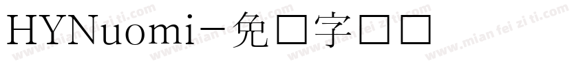 HYNuomi字体转换