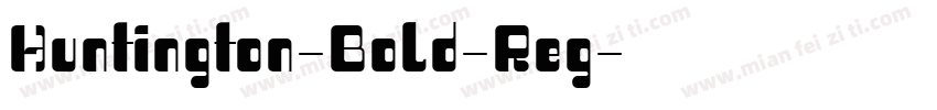 Huntington-Bold-Reg字体转换