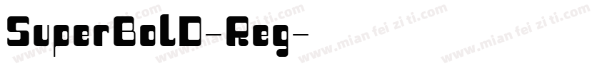 SuperBolD-Reg字体转换