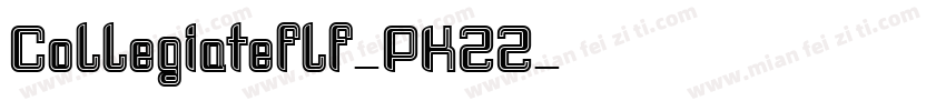 Collegiateflf-PKZZ字体转换