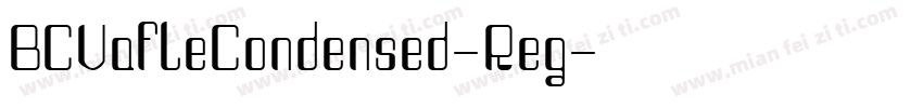 BCVafleCondensed-Reg字体转换