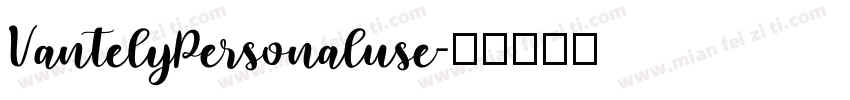 VantelyPersonaluse字体转换