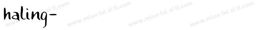 haling字体转换