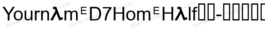 YournameD7HomeHalf字体字体转换