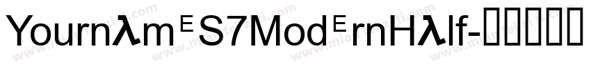 YournameS7ModernHalf字体转换